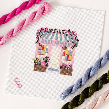 Book Shop Needlepoint Canvas | 13 Mesh