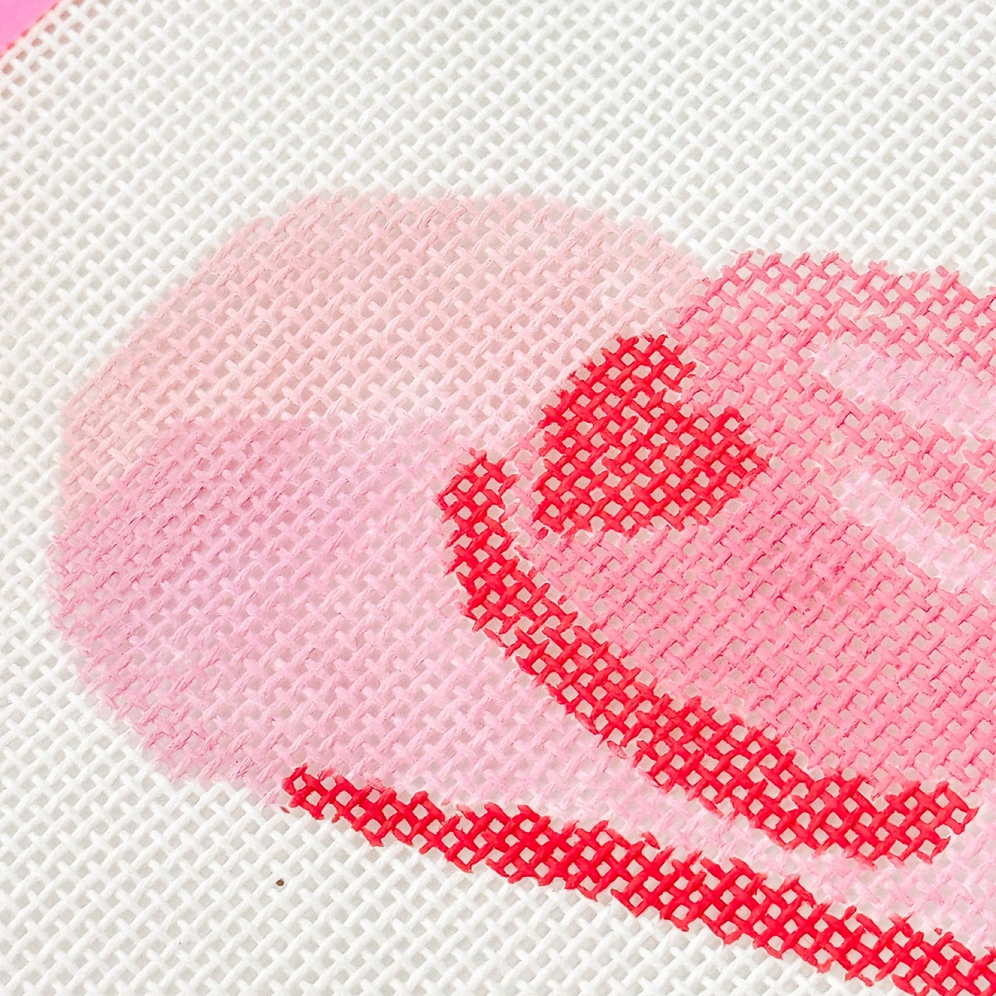 Pink Cowgirl Hat Needlepoint Canvas | 18 Mesh