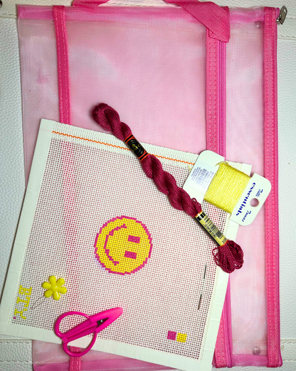 Beginner Needlepoint Canvas Kit by BTY | 13 Mesh