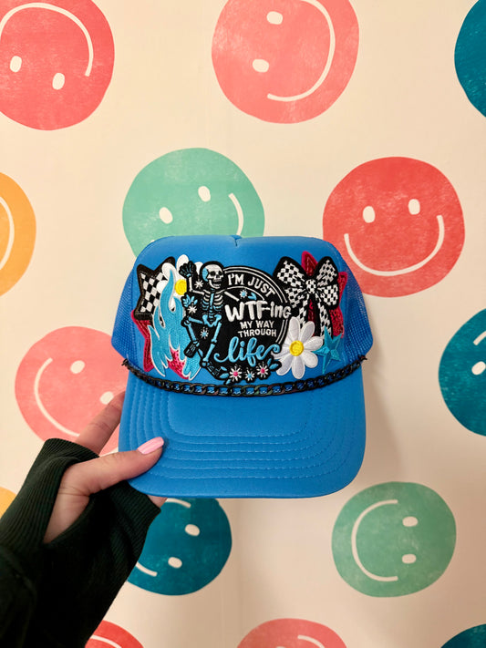 "WTF-ing My Way Through Life" Trucker Hat | Adult