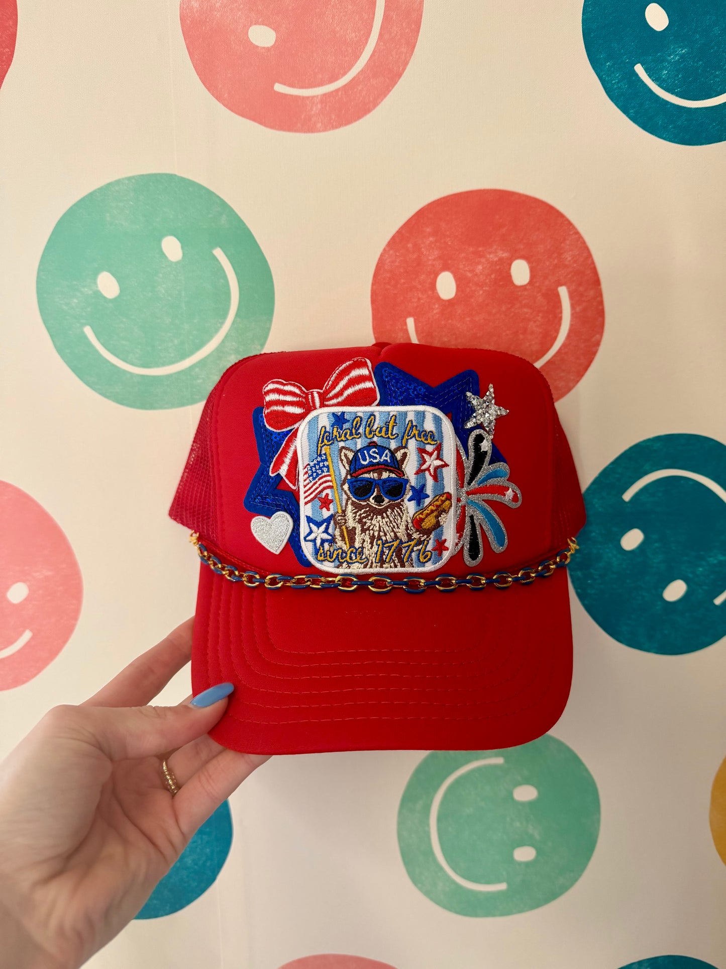 Feral but Free Since 1776 Trucker Hat | Adult
