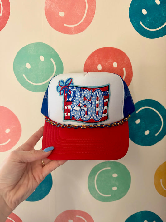 Red White & Blue 250th Trucker Hat | Adult