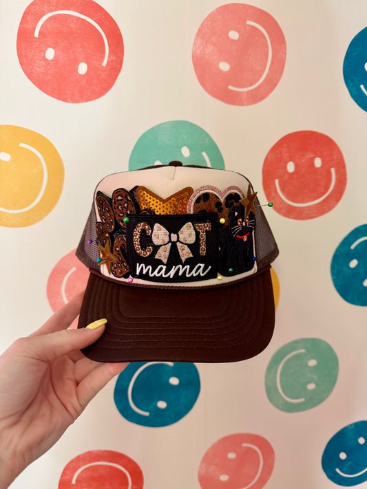 Cat Mom Trucker Hat | Adult