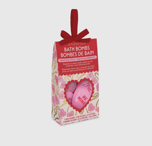 Sweet Candy Hearts Bath Bombs