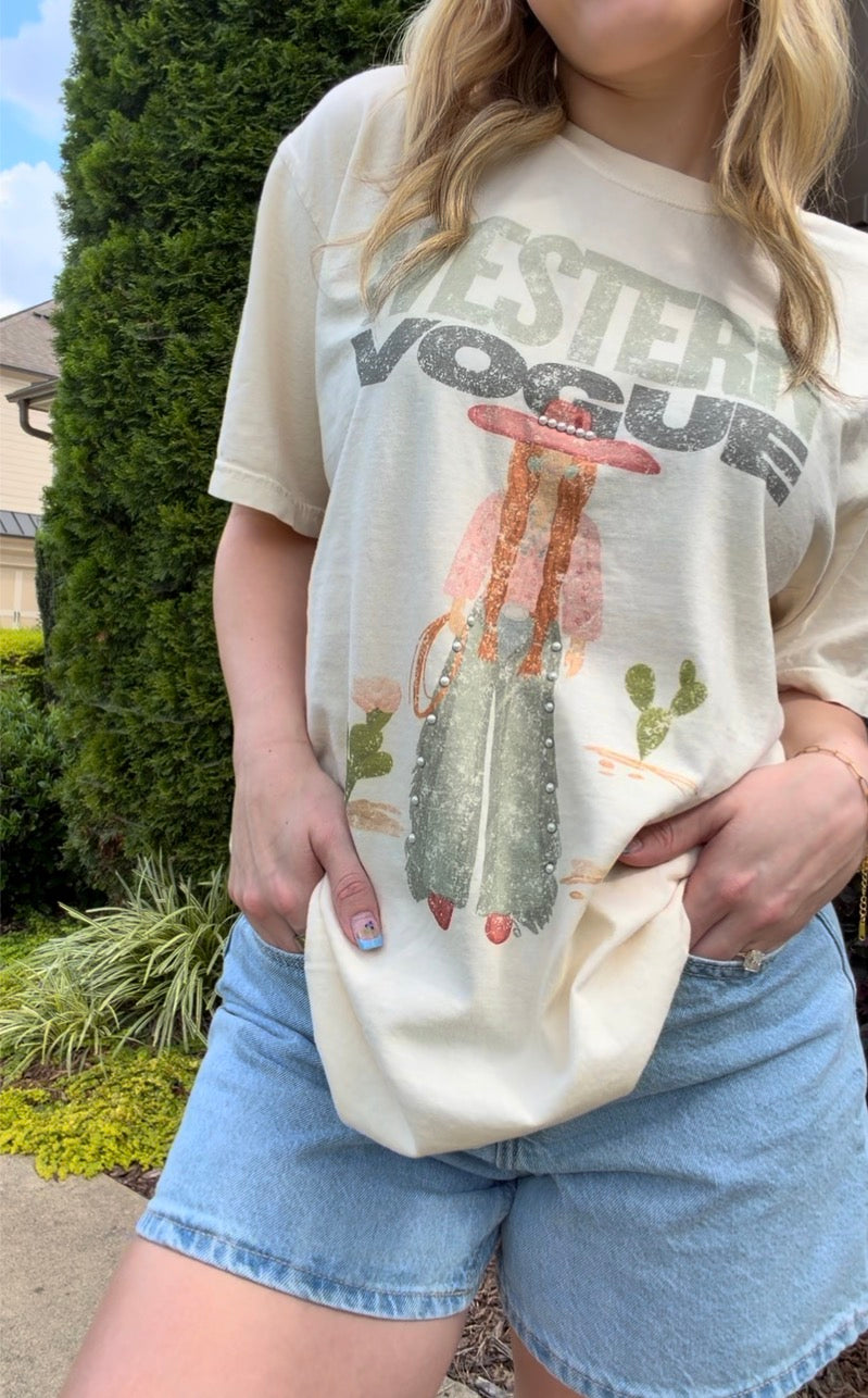 Western Vogue Pearl T-Shirt | (M-3XL)