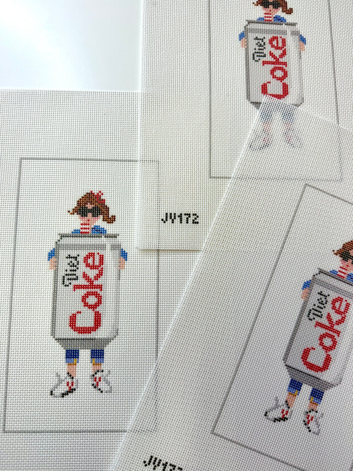 Emotional Support Diet Coke Needlepoint Canvas | 18 Mesh