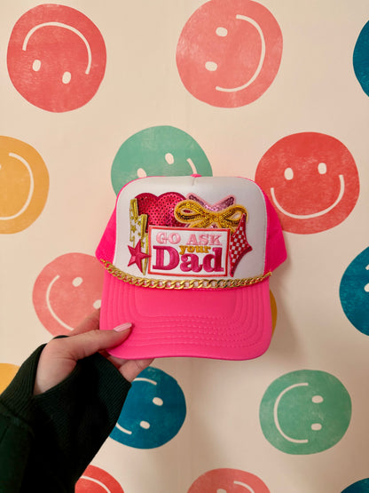 Go Ask your Dad Trucker Hat | Adult