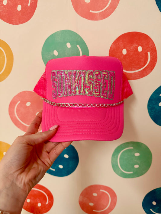 SUNKISSED Hot Pink Trucker Hat | Adult