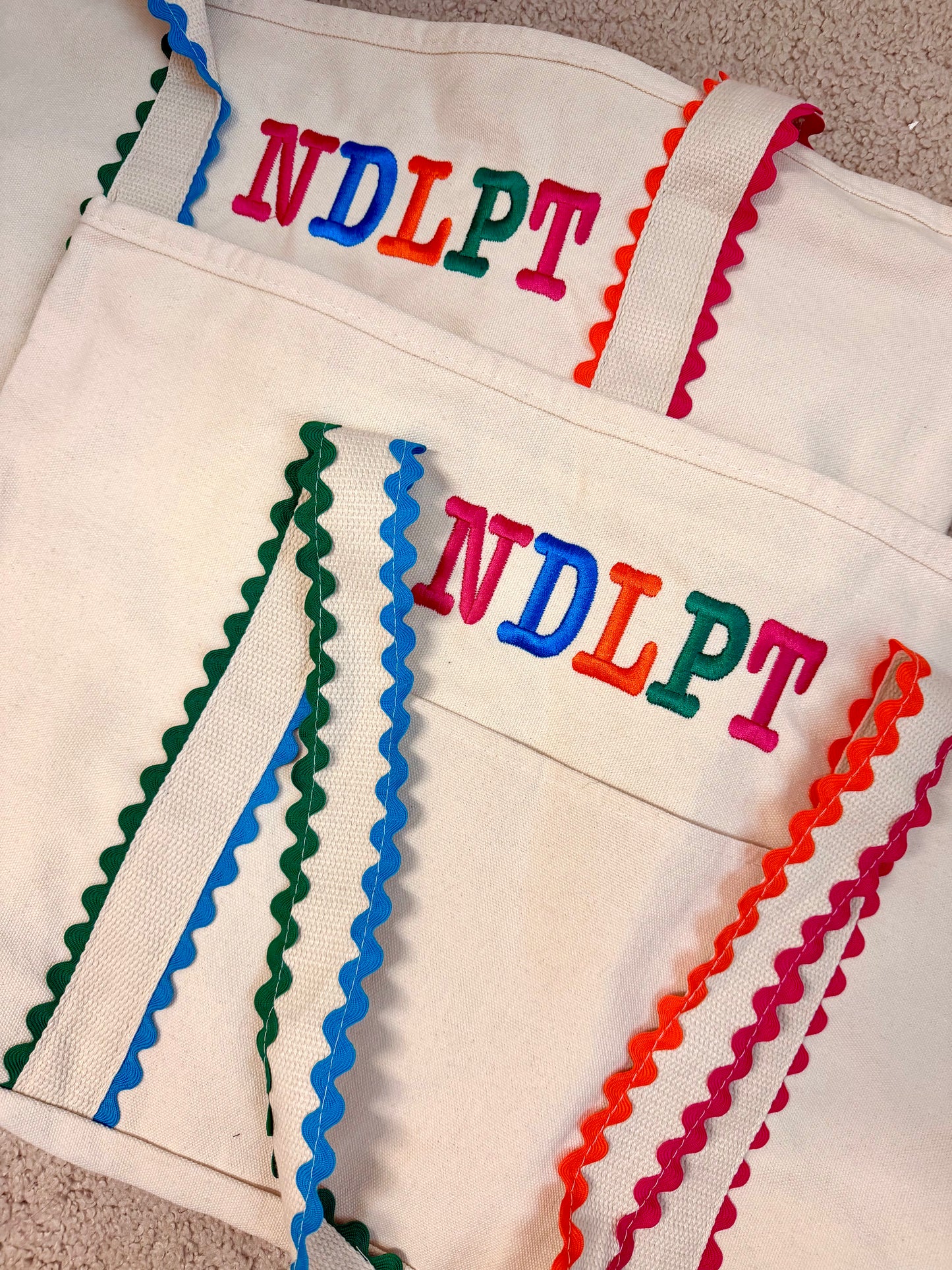 NDLPT Ruffle Tote Bag
