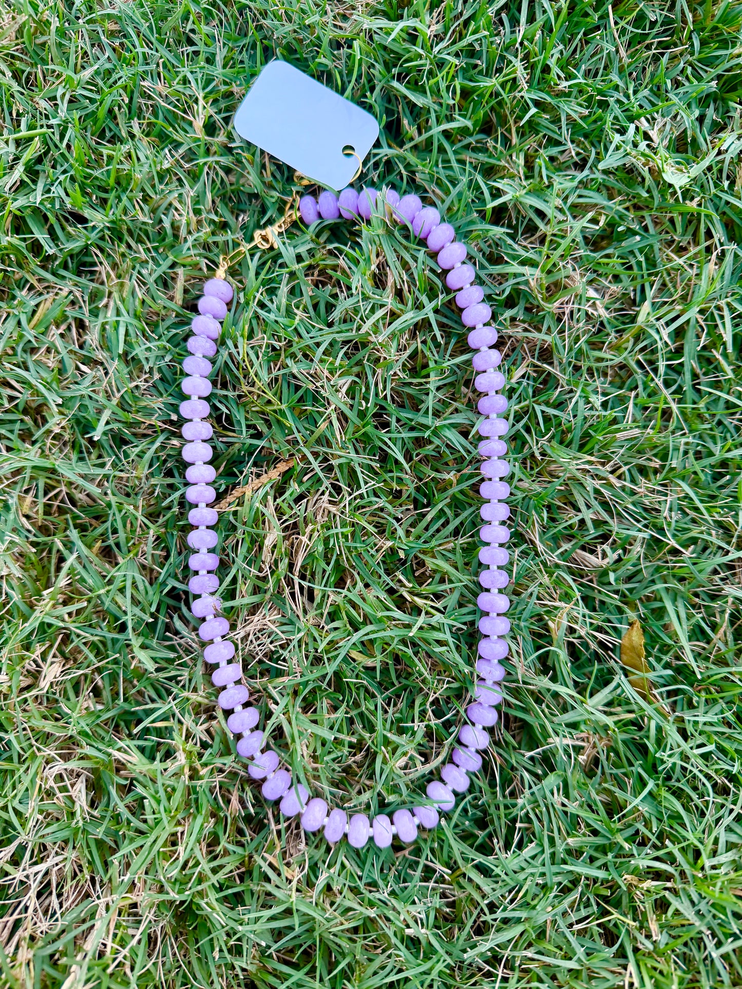 HalloQueen Purple Gemstone Necklace | 16 in.