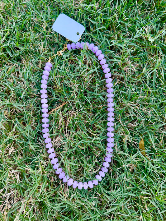 HalloQueen Purple Gemstone Necklace | 16 in.