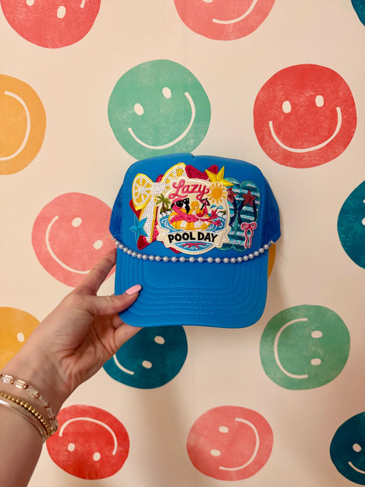 Lazy Pool Day Trucker Hat | Adult