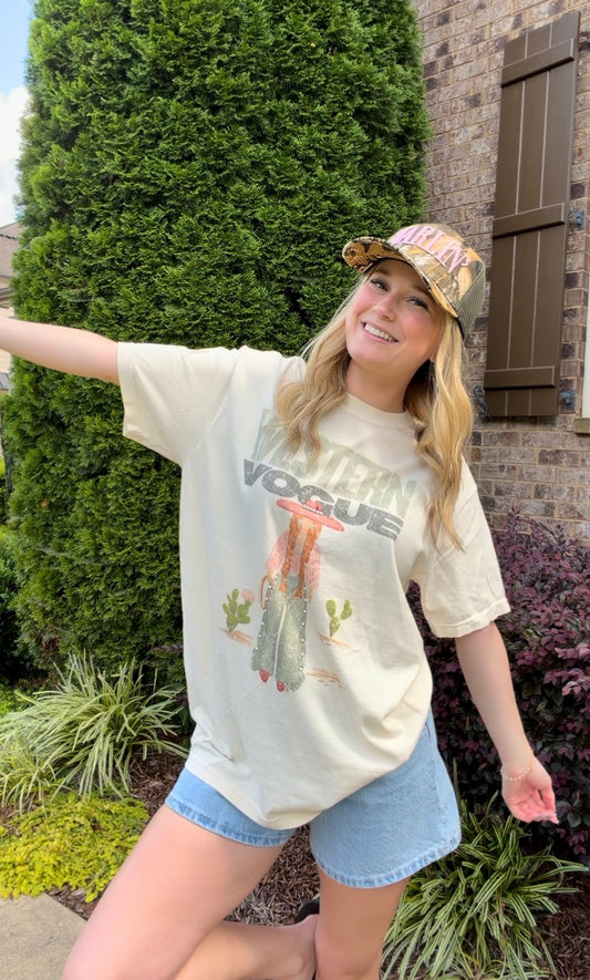 Western Vogue Pearl T-Shirt | (M-3XL)