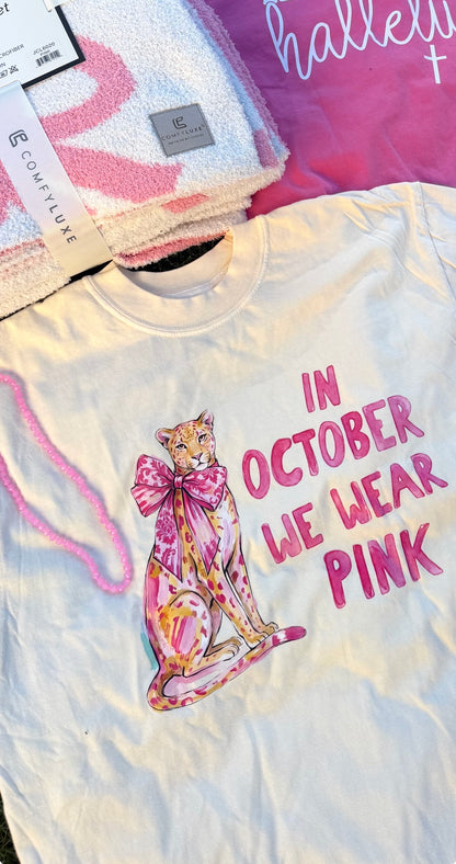 In October, We Wear Pink T-Shirt | (M-3XL)