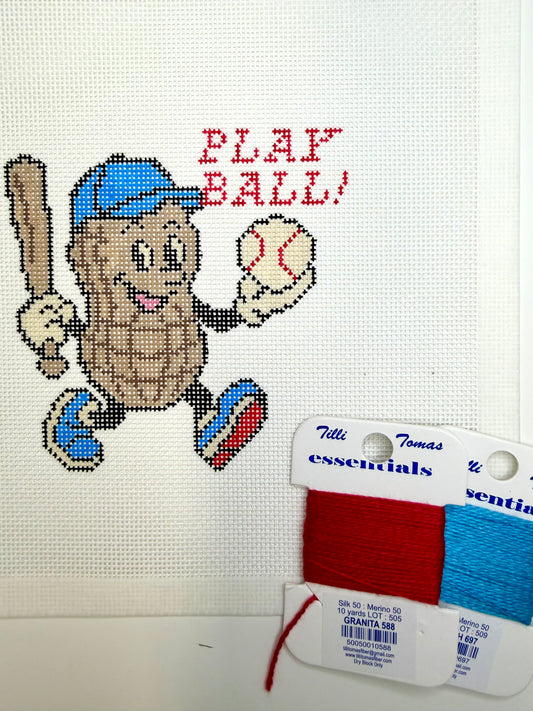 Play Ball! Needlepoint Canvas by BTY | 18 Mesh
