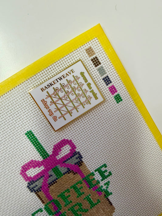 Basketweave Needle Minder