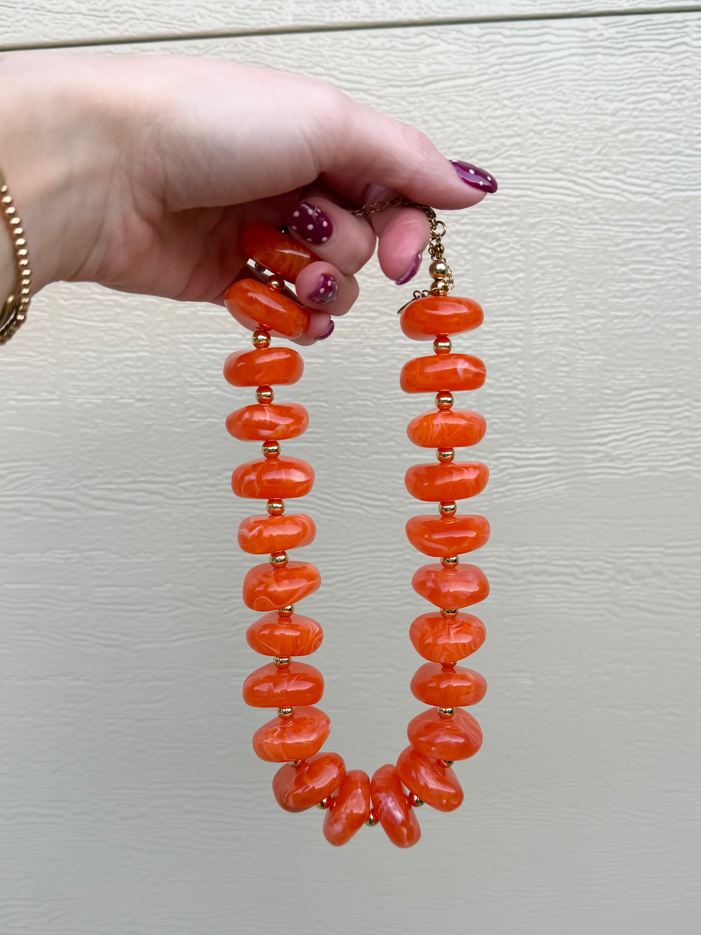 HalloQueen Orange Necklace | 15 in.