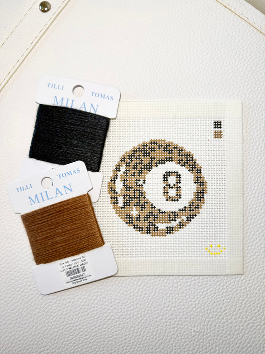 Leopard 8Ball Needlepoint Canvas by BTY | 13 Mesh