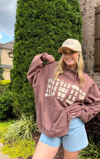 HOWDY Applique Oversized Mockneck | (S/M-L/XL)