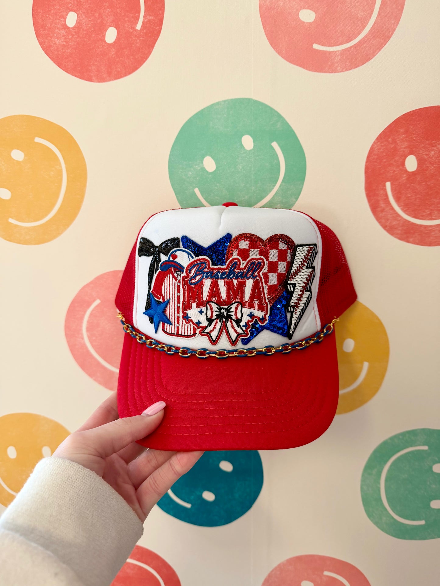 Baseball Mama Patch Trucker Hat | Adult