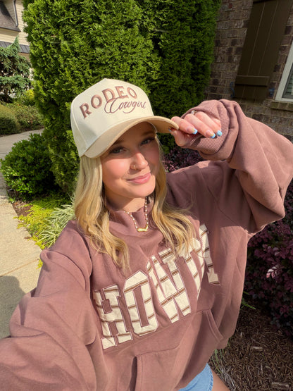 Rodeo Cowgirl Embroidered Trucker Hat
