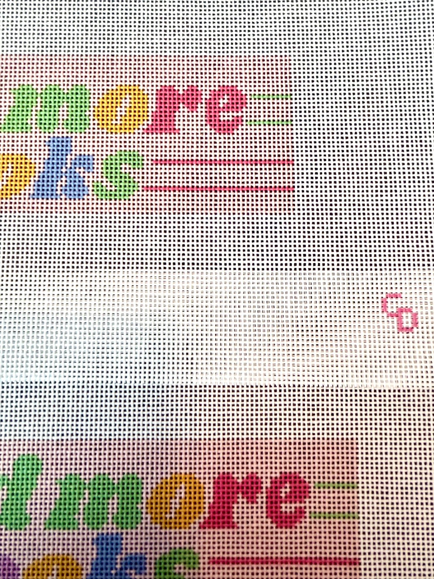 Read More Books Needlepoint Canvas | 18 Mesh