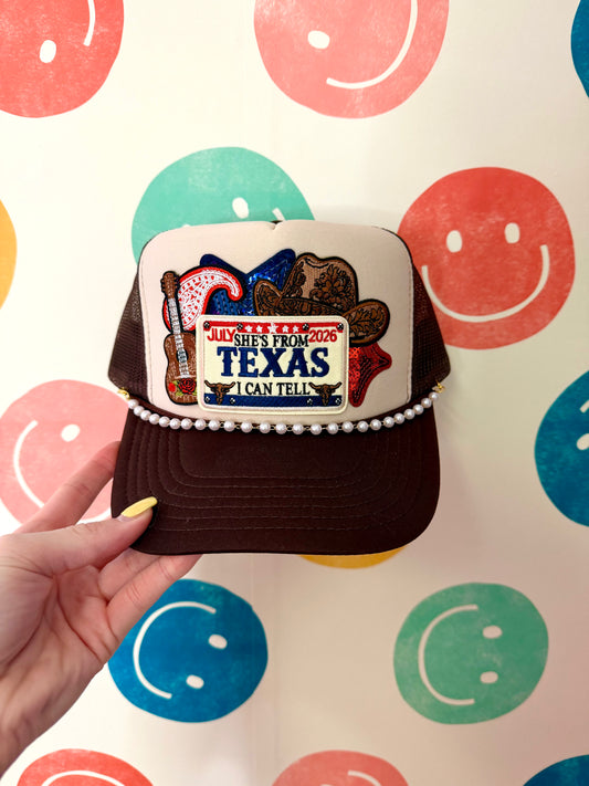 She’s From Texas Trucker Hat | Adult