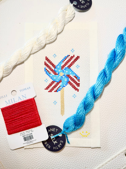 Pinwheel Needlepoint Canvas by BTY | 13 Mesh