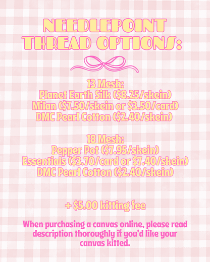 Pinwheel Needlepoint Canvas by BTY | 13 Mesh