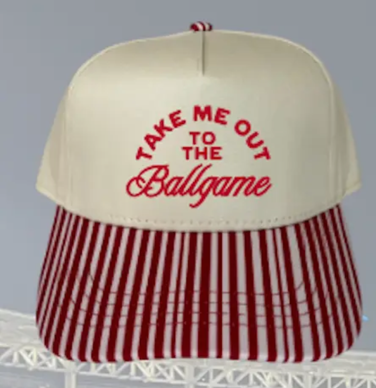 Take Me Out To The Ballgame-Baseball Trucker Hat (2 Color Options)