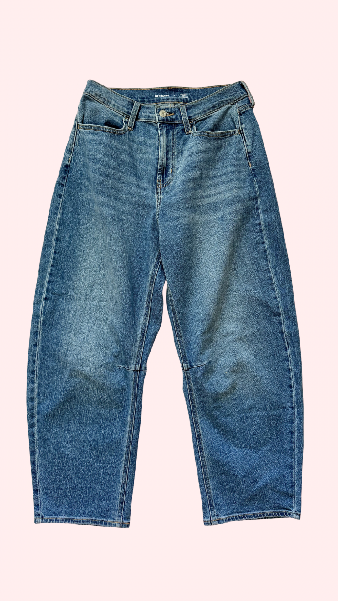High Rise Wow Barrel Ankle Jeans | Size 6