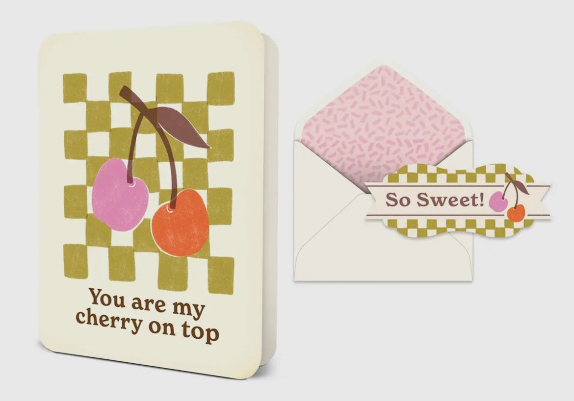 You Are My Cherry On Top Deluxe Greeting Card
