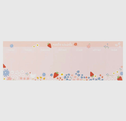 Strawberry Weekly Notepad