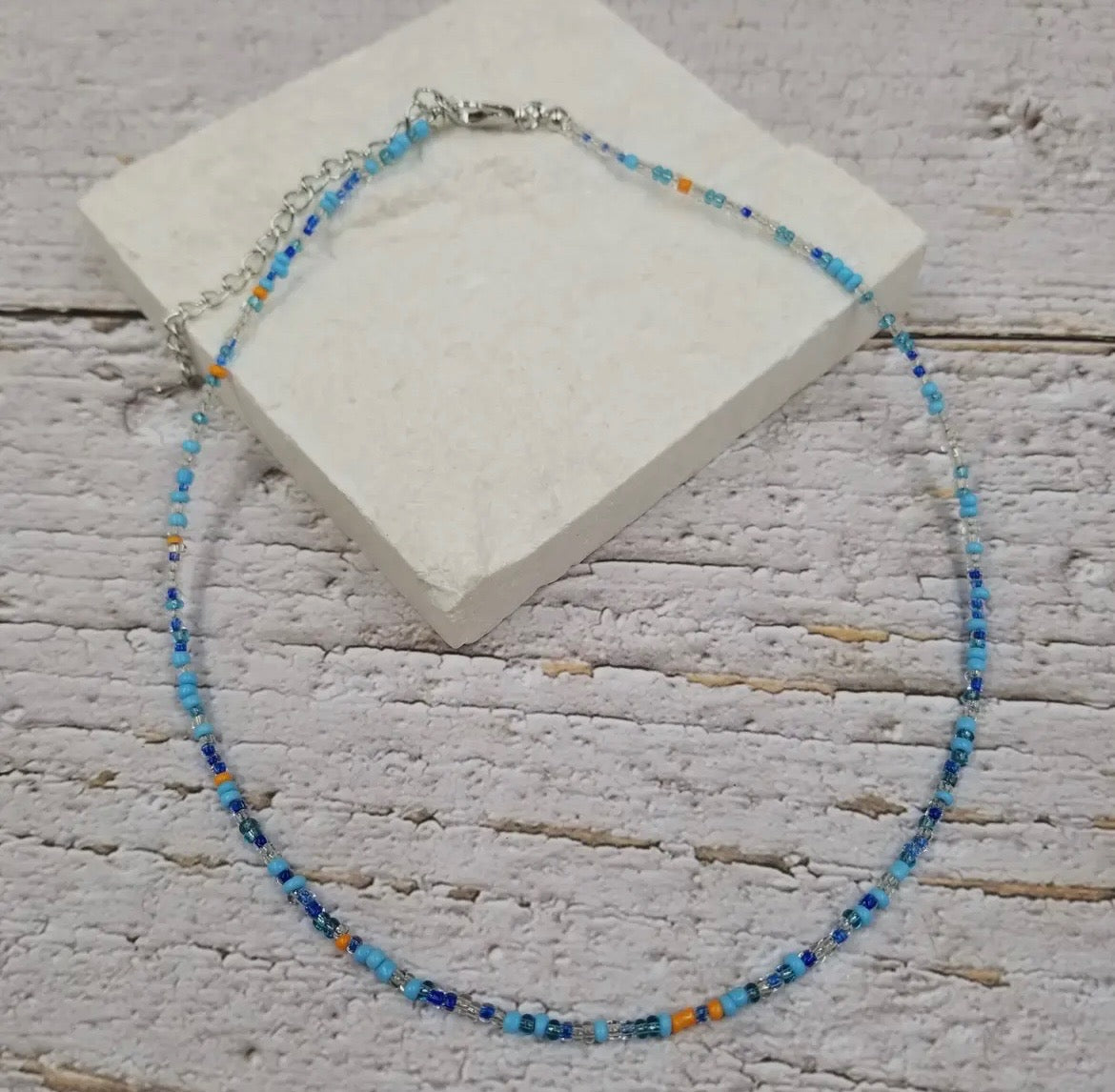 Beaded Necklace | Blue