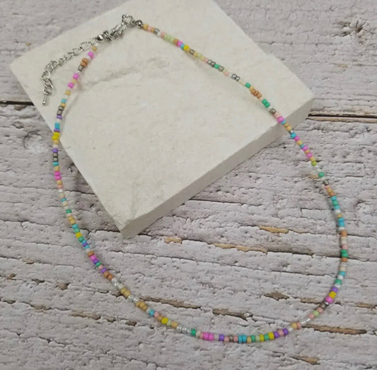 Beaded Necklace | Rainbow