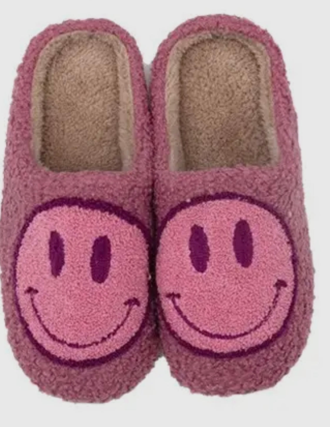 Hot Pink Happy Slippers