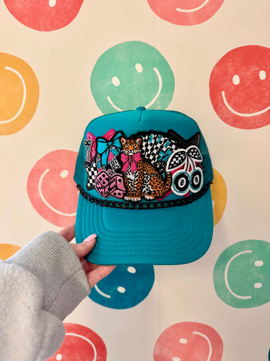 Leopard Girl Trucker Hat | Adult
