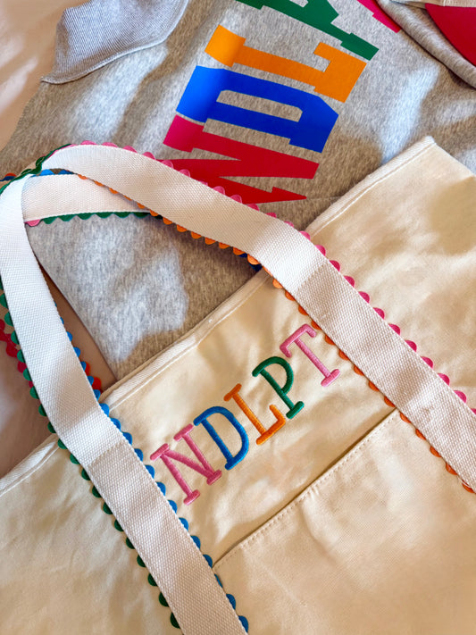 NDLPT Ruffle Tote Bag
