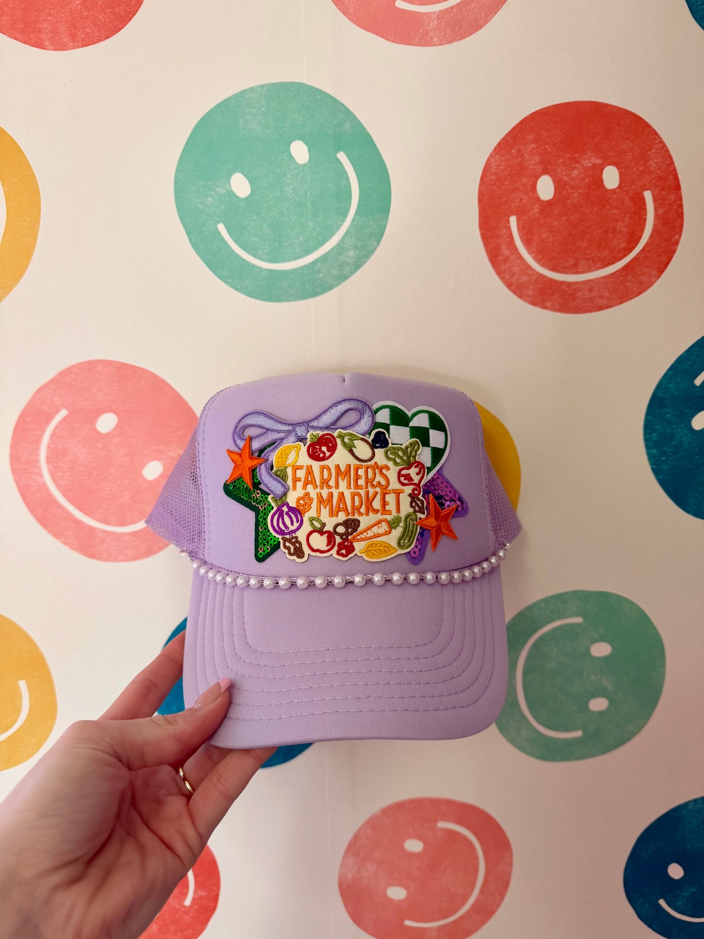 Lavender Farmers Market Trucker Hat | Adult