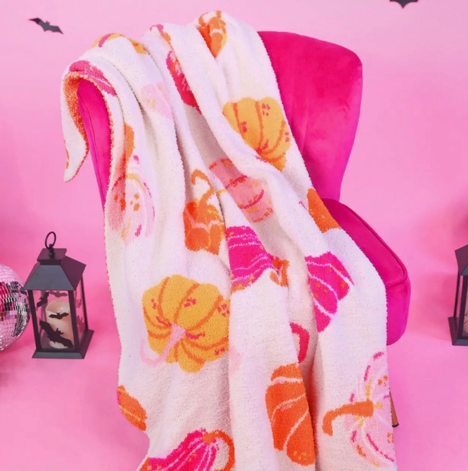 Pink Pumpkin Blanket