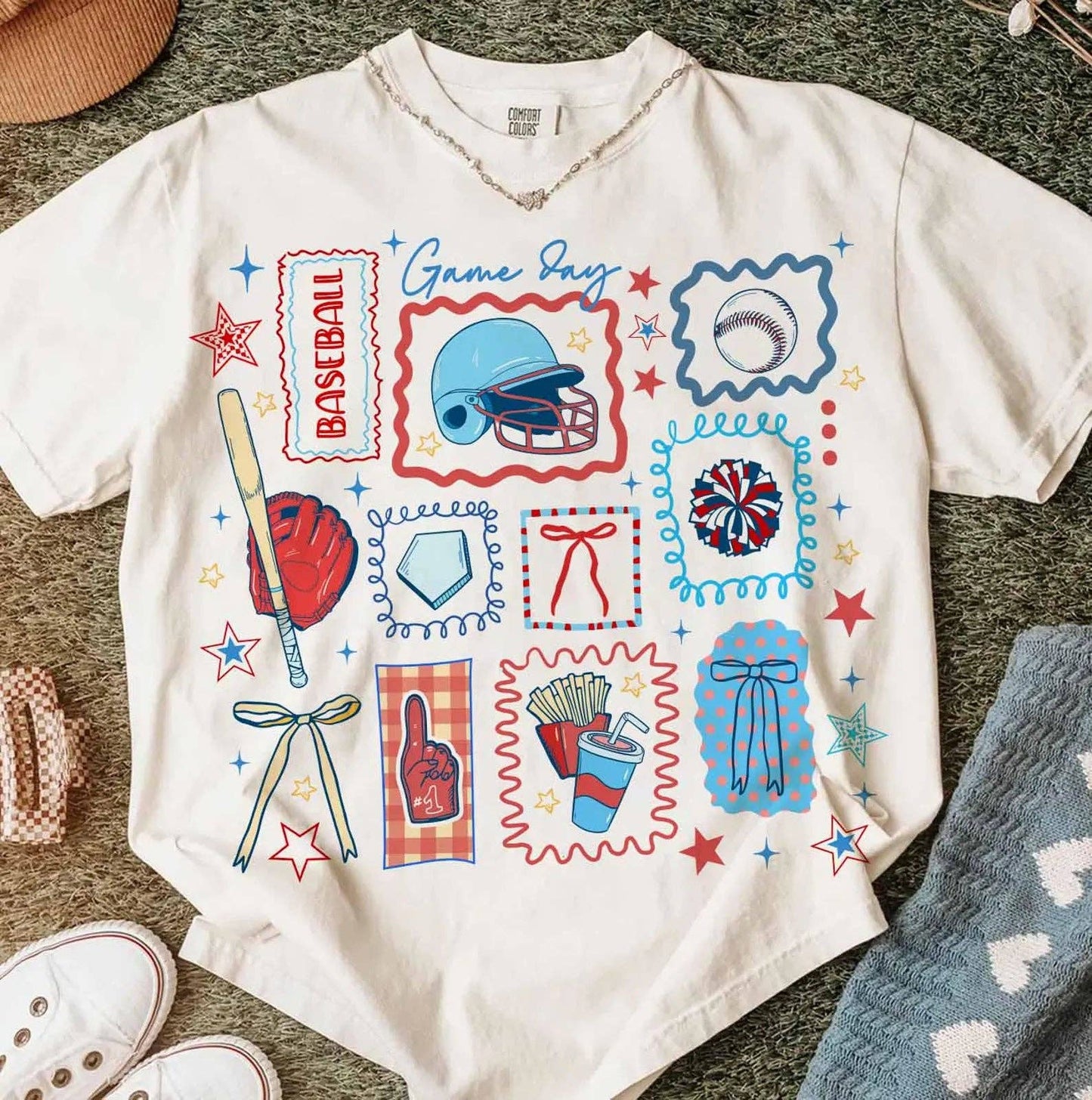 Baseball Collage T-Shirt | (S-3XL)