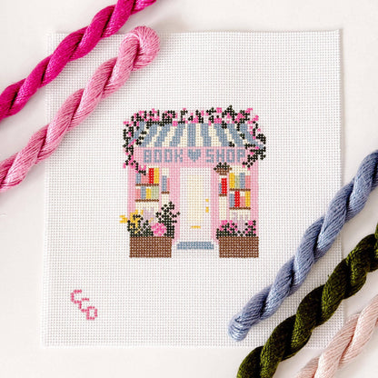 Book Shop Needlepoint Canvas | 13 Mesh