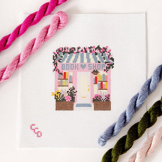 Book Shop Needlepoint Canvas | 13 Mesh