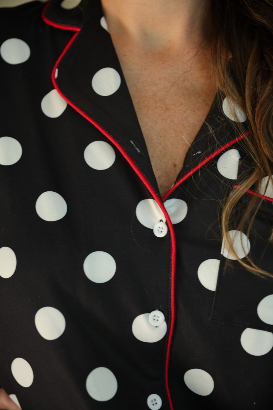 Polka Dot Ruffle PJ Set | (S-2XL)
