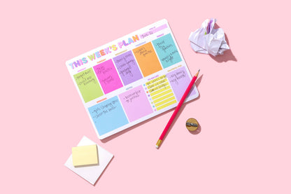 Weekly Planner - "This Week's Plan" - 52 Sheets