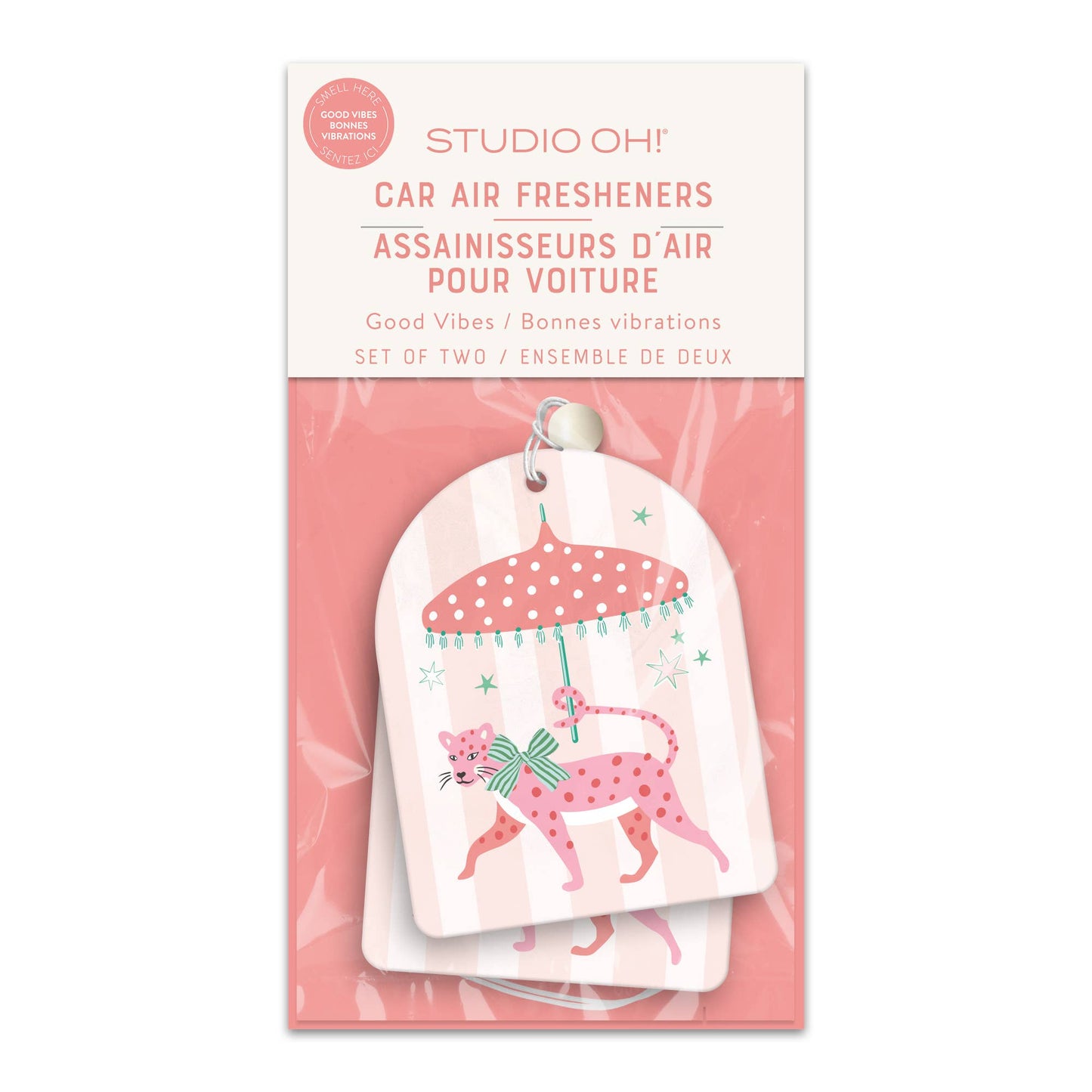 Leopard on Parade Car Air Freshener | Good Vibes