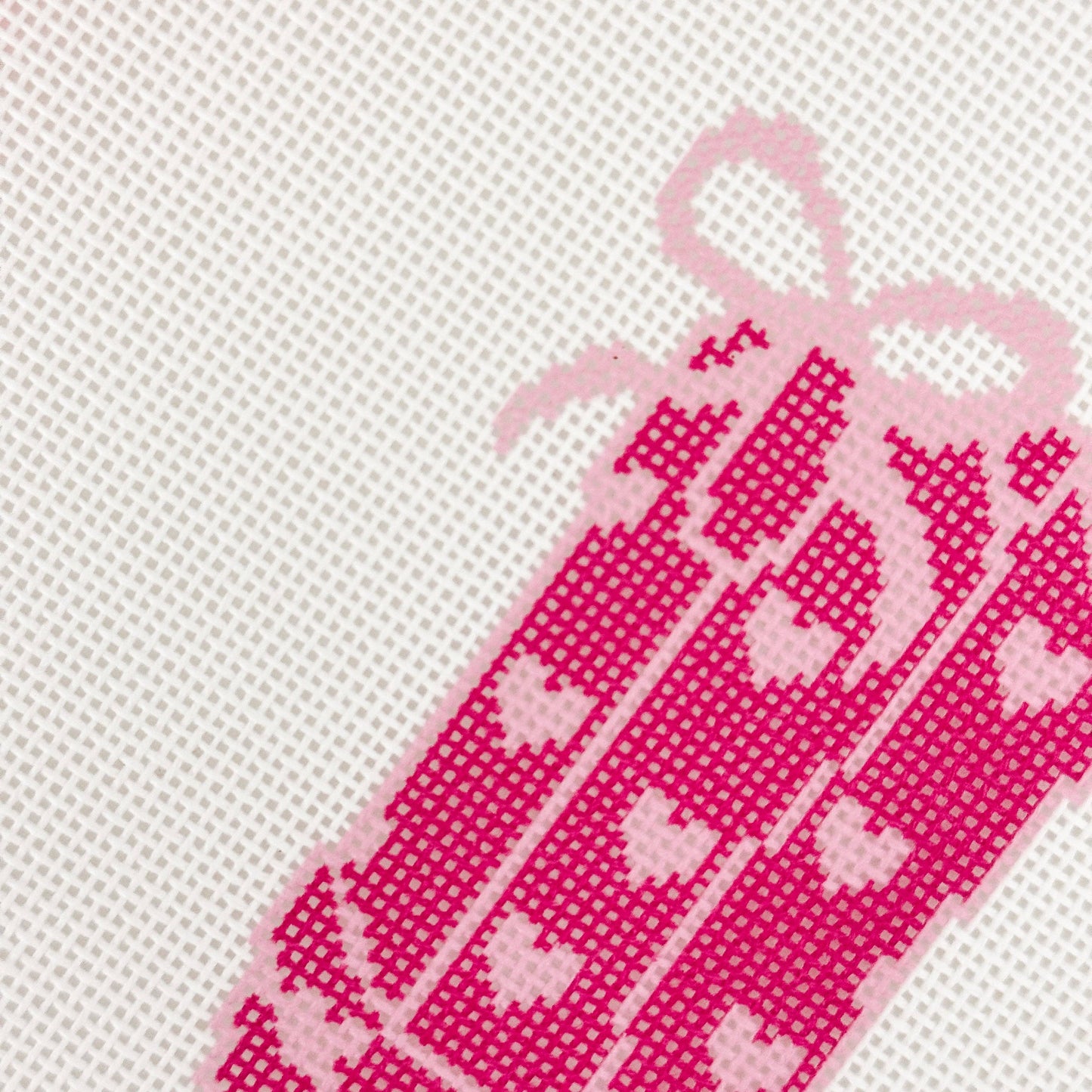 Coquette Cowgirl Boot Needlepoint Canvas | 18 Mesh