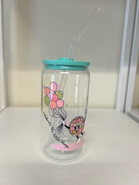 "Celebrate the Little Things" Glass Cup